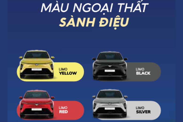 Xe Điện VinFast Limo Green có mấy màu? 