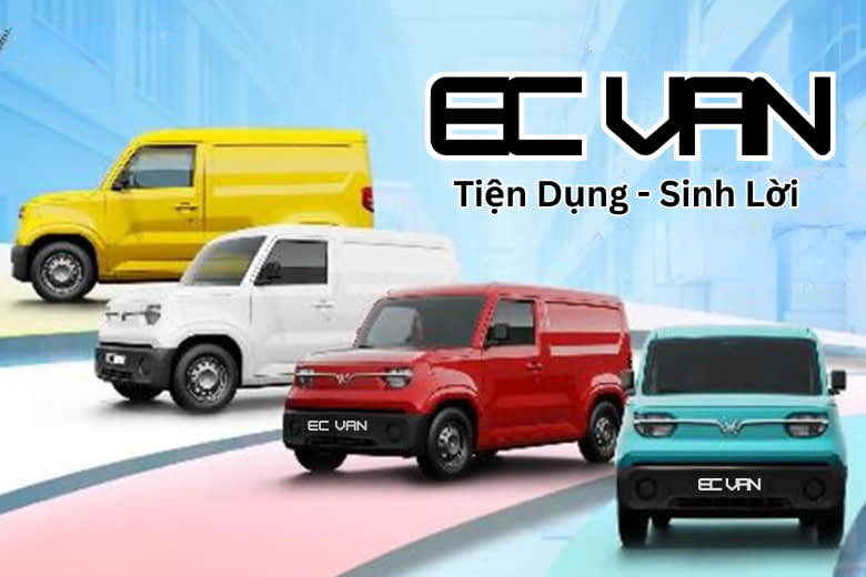 Xe Điện VinFast EC Van có mấy màu? Có mấy phiên bản