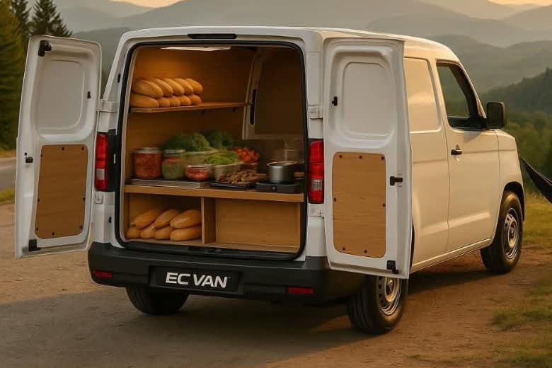 Khoang Chở Hàng Xe Điện VinFast EC Van