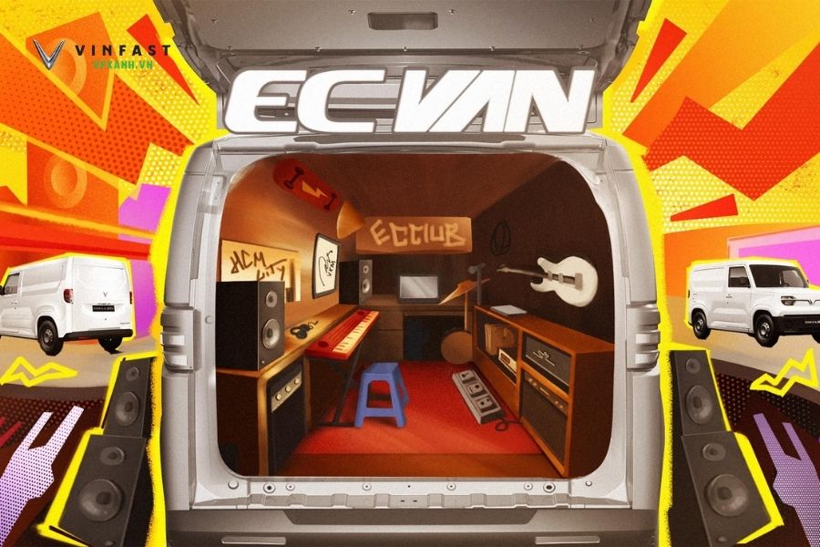 Khám phá chi tiết nội thất VinFast EC Van: Thực dụng bất ngờ, mang âm hưởng VF 3 1 Nội thất VinFast EC Van