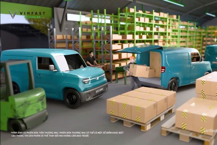 Khám phá chi tiết nội thất VinFast EC Van: Thực dụng bất ngờ, mang âm hưởng VF 3 4 Loc Blog Xe 2025 06 02T134042.245