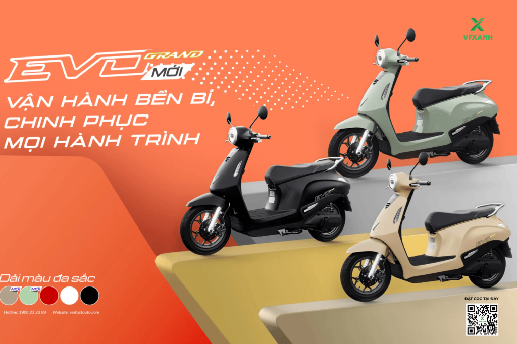 VinFast Evo Grand ra mắt: Tầm hoạt động 262km, định nghĩa lại xe máy điện đô thị 1 Loc Blog xe 1