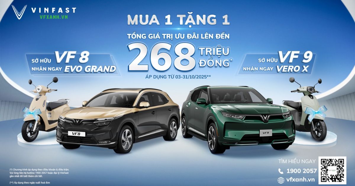 VinFast tri ân khách hàng với ưu đãi chưa từng có cho VF8 và VF9 trong tháng 10 này 30 Loc Thump Blog Xe 17