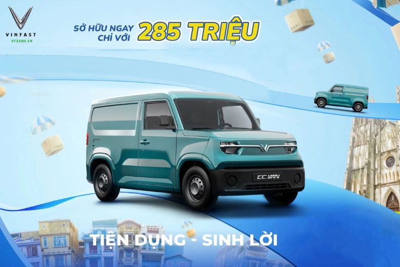 xe tải điện VinFast EC Van chuẩn bị ra mắt thị trường Việt Nam